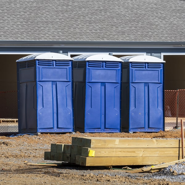 what is the maximum capacity for a single porta potty in Candor NC